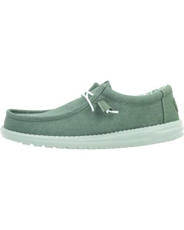 Scarpe HEY DUDE  per Uomo INFORMALES HOMBRE MODELO WALLY CANVAS COLOR VERDE  GRNICBR