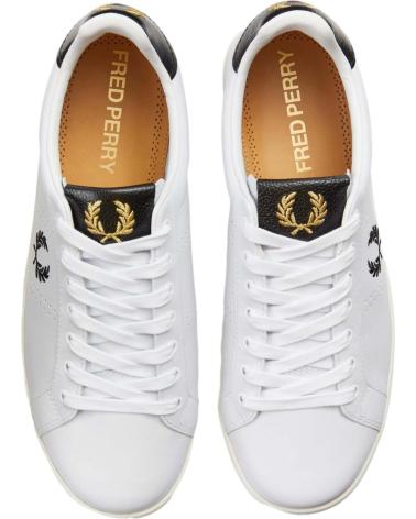 Man Zapatillas deporte FRED PERRY ZAPATILLAS LEATHER TAB WHITE
