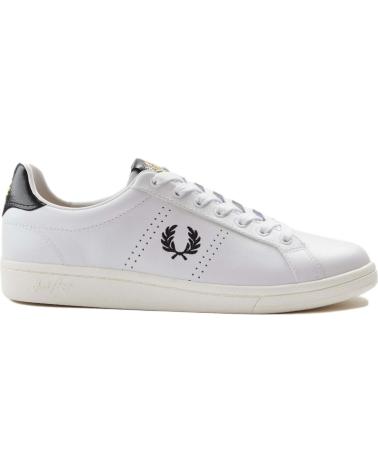 Man Zapatillas deporte FRED PERRY ZAPATILLAS LEATHER TAB WHITE