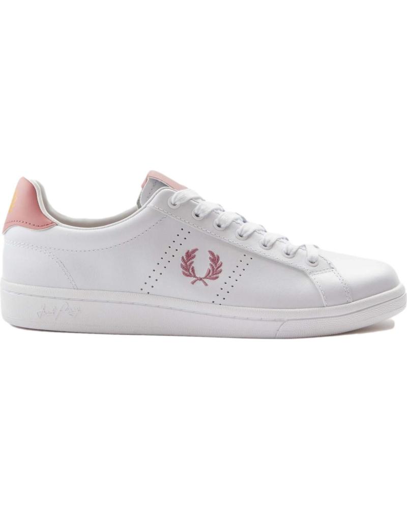Man Zapatillas deporte FRED PERRY ZAPATILLAS LEATHER WHITE-DUSKY PNK Man Zapatillas deporte FRED PERRY ZAPATILLAS LEATHER WHITE-DUSKY PNK