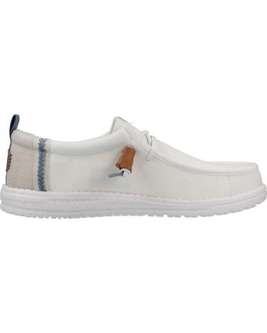 Zapatos de Hombre HEY DUDE INFORMALES HOMBRE MODELO WALLY SUMMER LINEN COLOR BLANCO WHT WHTSTN