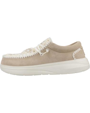Woman shoes HEY DUDE ZAPATOS CASUAL MUJER MODELO WENDY COMF SUEDE CROCHET COLOR M  CRMMLT