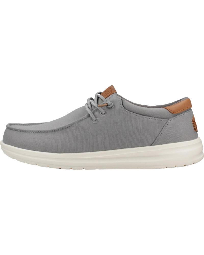 Nauticos de Hombre HEY DUDE INFORMALES HOMBRE MODELO PAUL CANVAS COLOR GRIS GREY
