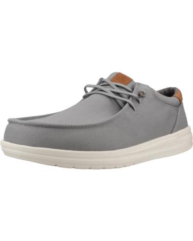 Nauticos de Hombre HEY DUDE INFORMALES HOMBRE MODELO PAUL CANVAS COLOR GRIS GREY