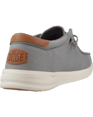Nauticos de Hombre HEY DUDE INFORMALES HOMBRE MODELO PAUL CANVAS COLOR GRIS GREY