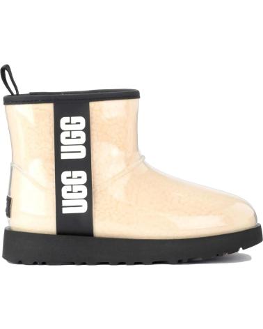 Botines UGG  de Mujer ZAPATILLAS W CLASSIC CLEAR MINI  NATURAL-BLACK