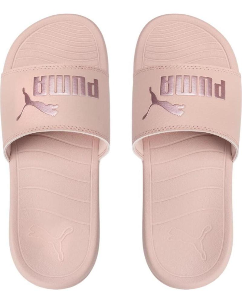 Chinelos PUMA de Mulher CHANCLAS POPCAT 20 QUART GOLD 372279-28 FLIP FLOP ROSA Chinelos PUMA de Mulher CHANCLAS POPCAT 20 QUART GOLD 372279-28 FLIP FLOP ROSA