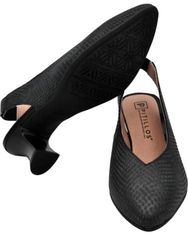 Woman Flat shoes PITILLOS - SALON DESTALONADO PARA MUJER MODELO 10510 COL  NEGRO
