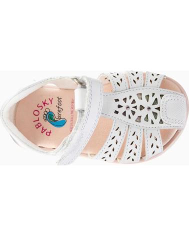 Sandales PABLOSKY  pour Fille SANDALIA CERRADA DE PIEL RESPETUOSA PARA NINA 0539  BLANCO