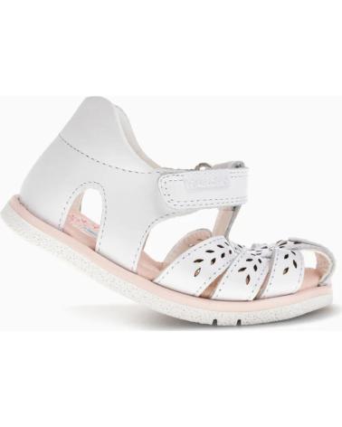 Sandales PABLOSKY  pour Fille SANDALIA CERRADA DE PIEL RESPETUOSA PARA NINA 0539  BLANCO