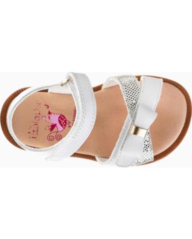 Sandales PABLOSKY  pour Fille SANDALIA DE PIEL CON LAZO Y VELCRO PARA NINA 05700  BLANCO