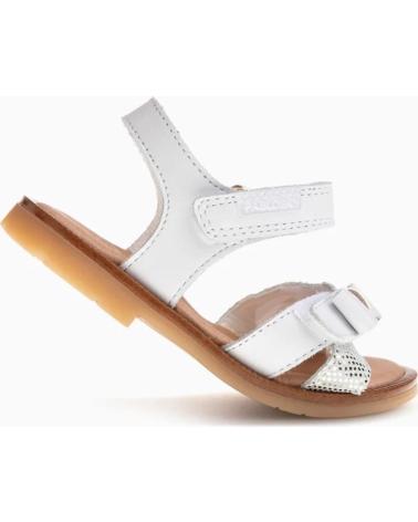 Sandales PABLOSKY  pour Fille SANDALIA DE PIEL CON LAZO Y VELCRO PARA NINA 05700  BLANCO
