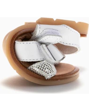 Sandales PABLOSKY  pour Fille SANDALIA DE PIEL CON LAZO Y VELCRO PARA NINA 05700  BLANCO