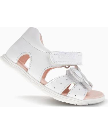 Sandales PABLOSKY  pour Fille SANDALIA DE PIEL CON TALON CERRADO BEBE PARA NINA  BLANCO