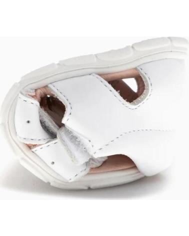 Sandales PABLOSKY  pour Fille SANDALIA DE PIEL CON TALON CERRADO BEBE PARA NINA  BLANCO