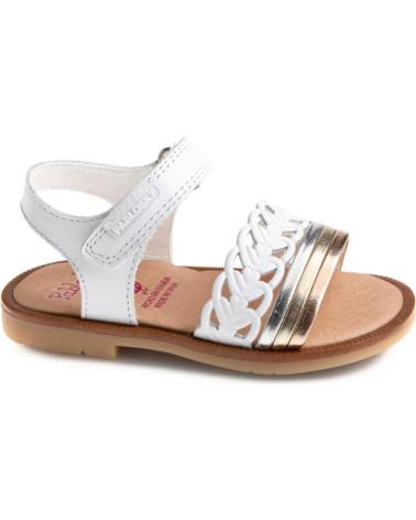 Sandalias PABLOSKY  de Niña SANDALIA PLANA DE PIEL PARA NINA 056200 COLOR BLAN  BLANCO