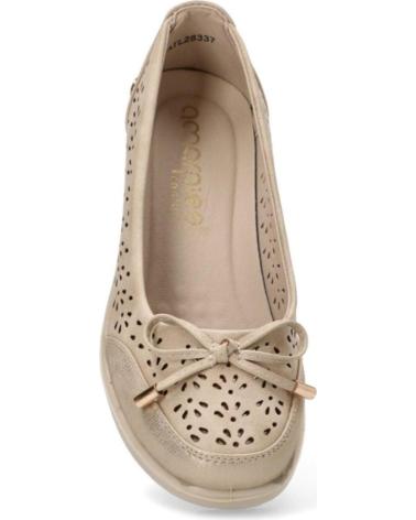 Zapatos AMARPIES  de Mujer BAILARINA CON CUNA BAJA PARA MUJER ATL28337 COLOR  BEIG