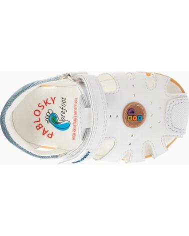 Deportivas PABLOSKY  de Niño SANDALIA DE PIEL RESPETUOSA PARA NINO 051802 COLOR  BLANCO