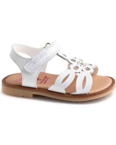 Sandalias PABLOSKY  de Niña SANDALIA PLANA DE PIEL PARA NINA 056800 COLOR BLAN  BLANCO
