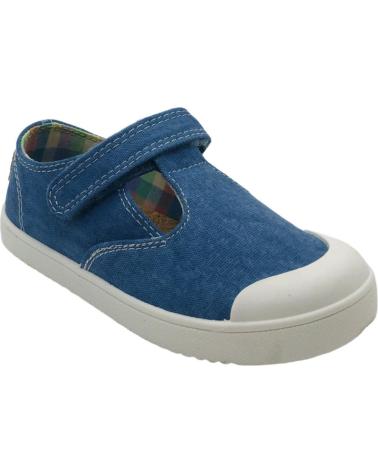 BASKETS TOILE BAREFOOT PABLOSKY 979910 JEANS BLEUES JEANS