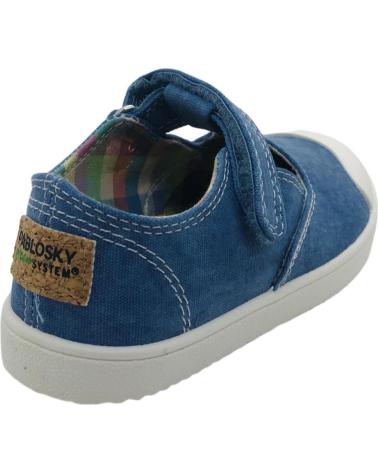 BASKETS TOILE BAREFOOT PABLOSKY 979910 JEANS BLEUES JEANS