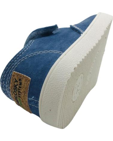 BASKETS TOILE BAREFOOT PABLOSKY 979910 JEANS BLEUES JEANS