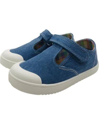 BASKETS TOILE BAREFOOT PABLOSKY 979910 JEANS BLEUES JEANS