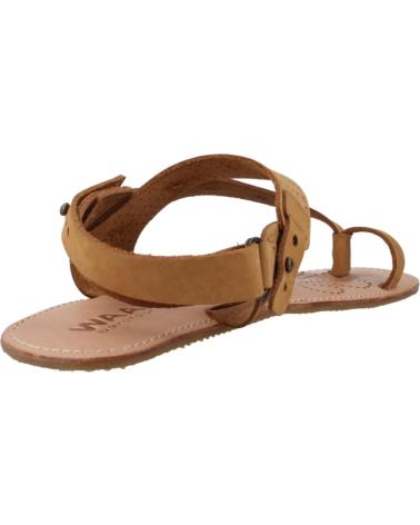 Sandales WAALS  pour Femme RESPETUOSO MUJER MODELO MASAI 2 COLOR MARRON  CAMEL