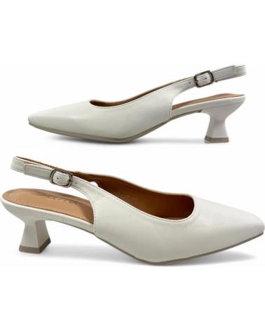 Sandales TIMBOS  pour Femme TACON DESTALONADO NOVIA 131239  BLANCO