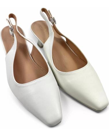 Sandales TIMBOS  pour Femme TACON DESTALONADO NOVIA 131239  BLANCO