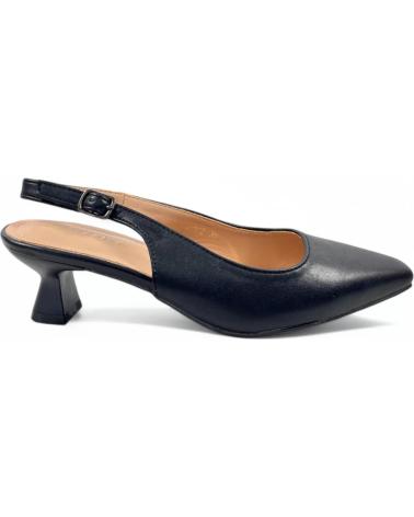 Sandalias TIMBOS  de Mujer TACON DESTALONADO MUJER 131238  NEGRO
