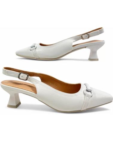 Sandali TIMBOS  per Donna TACON DESTALONADO NOVIA 131235  BLANCO