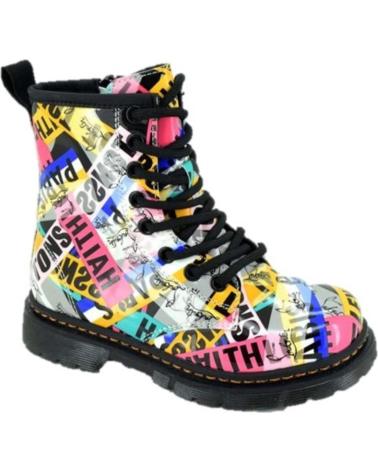 Botas BUBBLE BOBBLE  de Niña BOTA MILITAR BUBBLE PARA NINA C398 COLOR MULTICOLOR  NEGRO