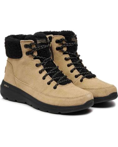Woman boots SKECHERS BOTAS ON THE GO GLACIAL ULTRA 16677 BEIGE