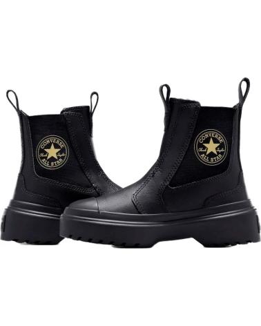 Botas de Niña y Niño CONVERSE CALZADO MARCA MODELO CHUCK TAYLOR ALL STAR CHELSEA LUGGED PA NEGRO