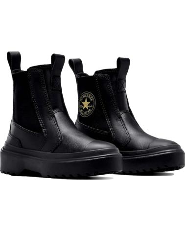 Botas de Niña y Niño CONVERSE CALZADO MARCA MODELO CHUCK TAYLOR ALL STAR CHELSEA LUGGED PA NEGRO