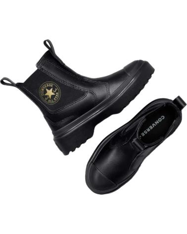 Botas de Niña y Niño CONVERSE CALZADO MARCA MODELO CHUCK TAYLOR ALL STAR CHELSEA LUGGED PA NEGRO