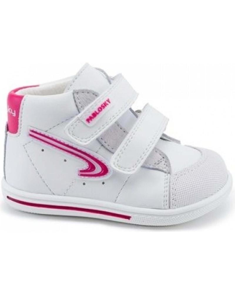 Sportif pour Fille PABLOSKY - BOTA DEPORTIVA VELCRO BEBE BLANCO