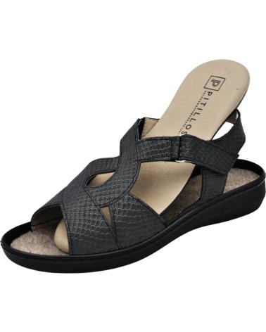 Sandali PITILLOS  per Donna - SANDALIAS PARA MUJER PLANTILLA EXTRAIBLE COMOD  NEGRO