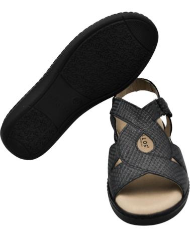 Sandali PITILLOS  per Donna - SANDALIAS PARA MUJER PLANTILLA EXTRAIBLE COMOD  NEGRO