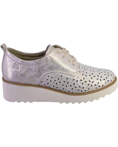 Zapatos TREINTAS  de Mujer 4319 ZAPATOS CON CORDONES DE MUJER PIEL  PLATINO