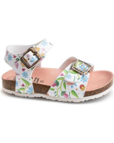 PABLOSKY SANDALIAS DE NINA BIO 439604 BLANCOFANTASIA
