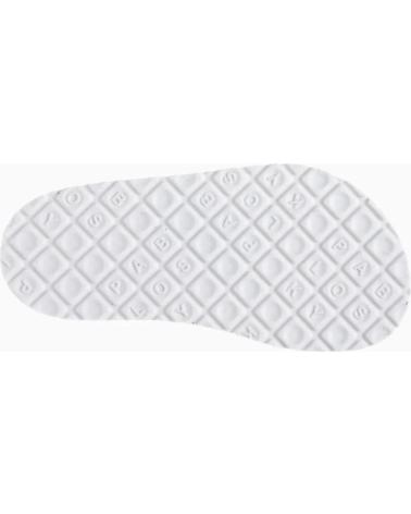 SANDALES BIO PABLOSKY 439604 À BOUCLES AVEC IMPRIMÉ FLORAL BLANC BLANCO