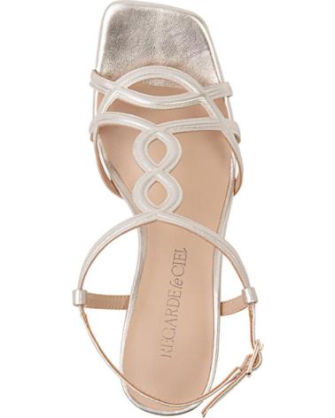 Sandali REGARDE LE CIEL  per Donna SANDALIA TACON ALTO CON HEBILLA  PLATINO