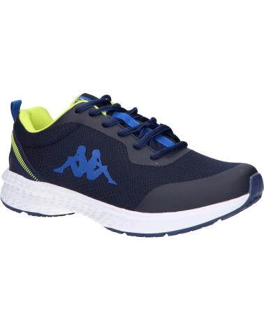 Zapatillas deporte de Mujer y Niña y Niño KAPPA 381F58W LOGO GLINCH 2 KID BLUE MARINE-GREEN LIME