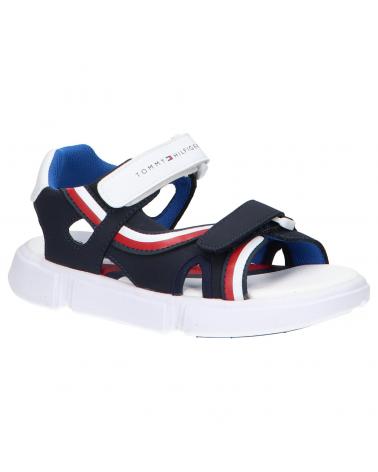 Sandali per Bambina e Bambino TOMMY HILFIGER T3B2-32260-1269X007 X007 BLUE-WHITE