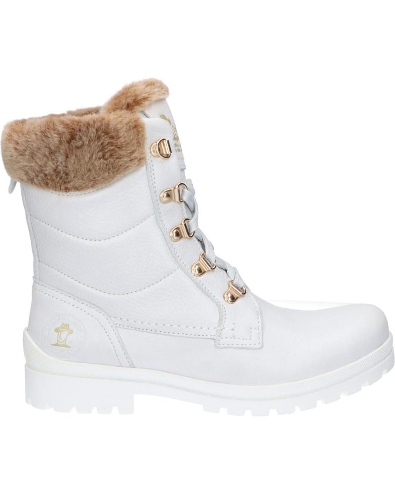 Botas PANAMA JACK  de Mujer TUSCANI B32  NAPA BLANCO - WHITE