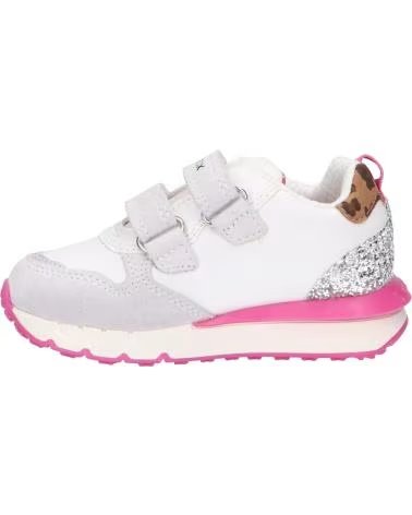 GEOX J26GZC 022BC J FASTICS C0563 WHITE-FUCHSIA