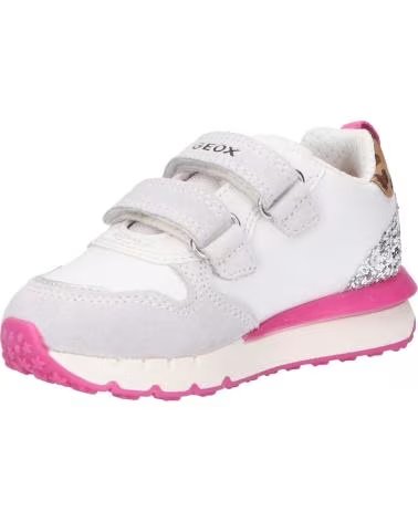 GEOX J26GZC 022BC J FASTICS C0563 WHITE-FUCHSIA