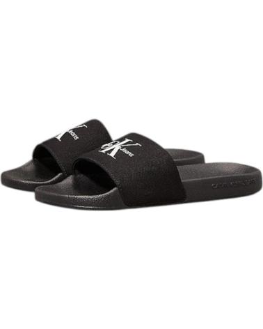 Chanclas CALVIN KLEIN  de Mujer SLIDE MONOGRAM WN  NEGRO